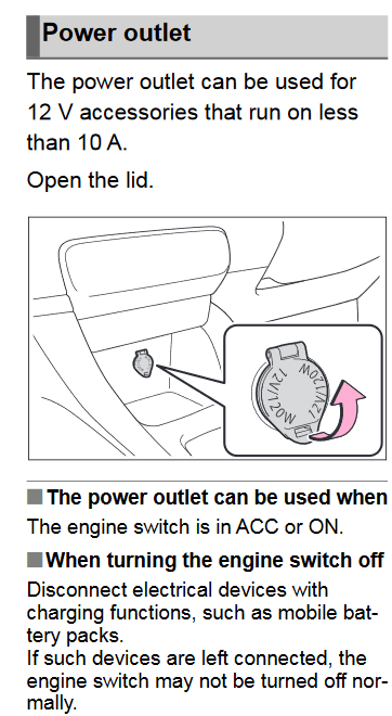 does toyota yaris have cigarette lighter cross location Where is the cigarette lighter port in the Toyota GR Corolla? This is a Non Yaris Cross boot 12 volt
